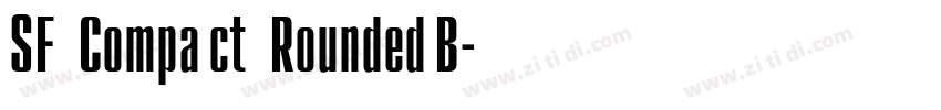 SF Compact Rounded B字体转换